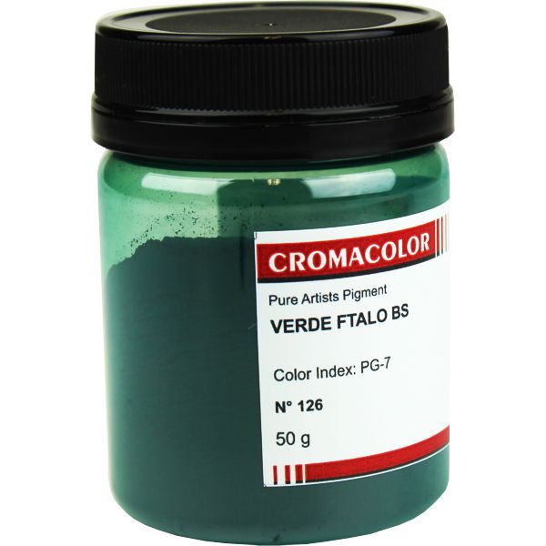 Pigmento Artístico Puro 126 Verde Ftalo BS Cromacolor 50g